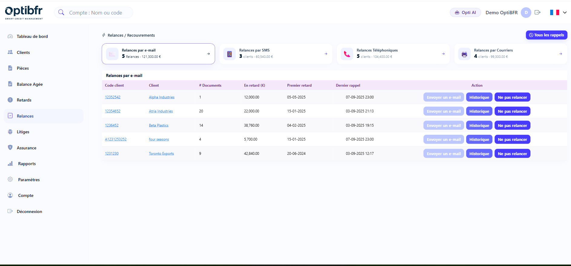 Espace de travail des collections