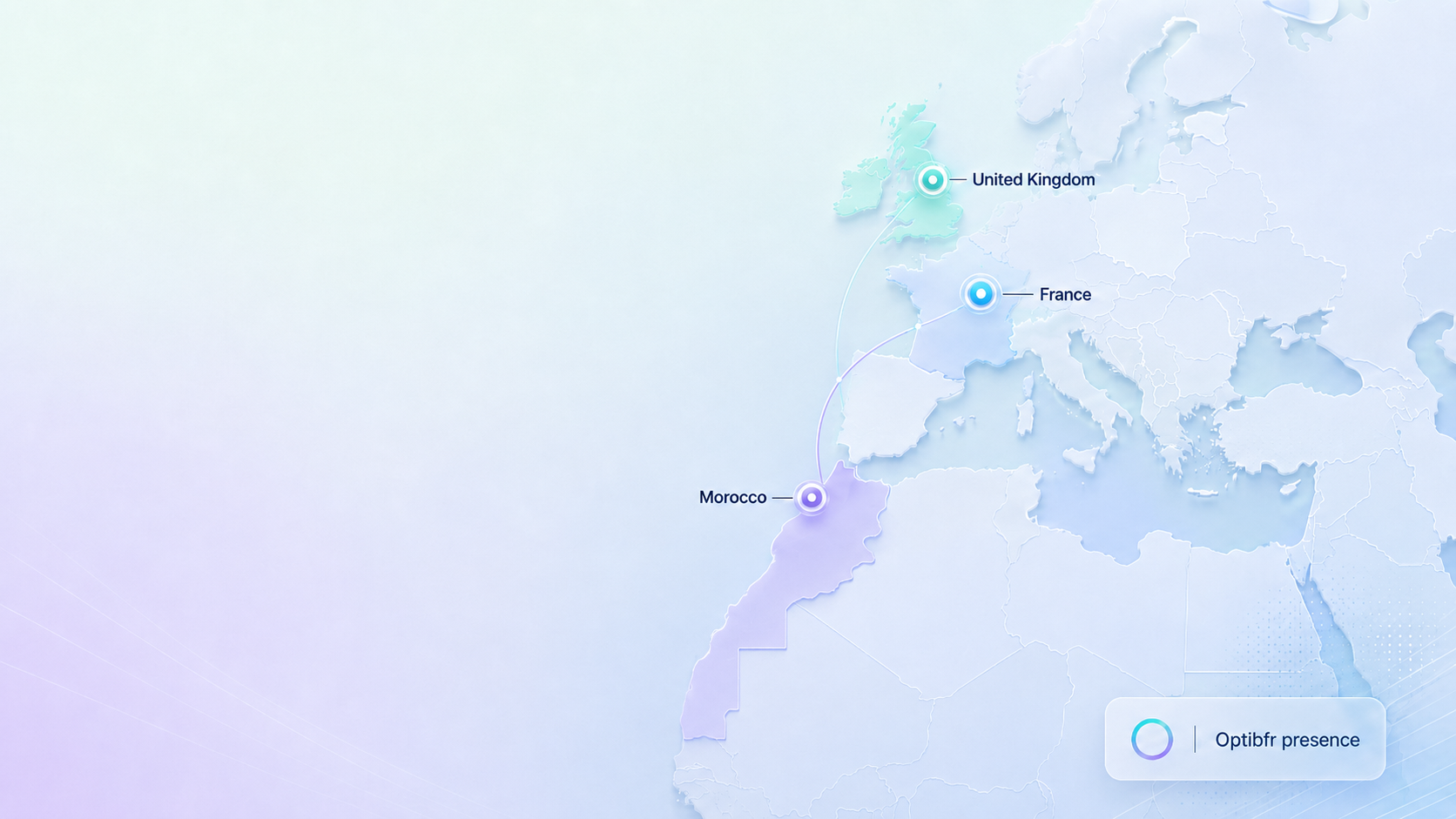Map of OptiBFR locations in Europe and North Africa